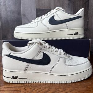 Nike Air Force 1 '07 LV8 Light Khaki Black Sneakers HQ2037-200 Mens 12 NEW
